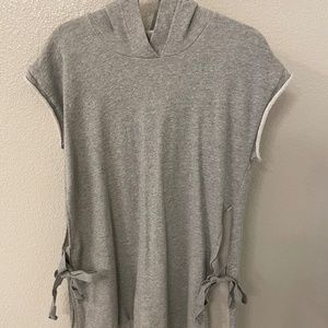 MAISON MARTIN MARGIELA MM6 Grey Hoodie Sweatshirt Dress Size S